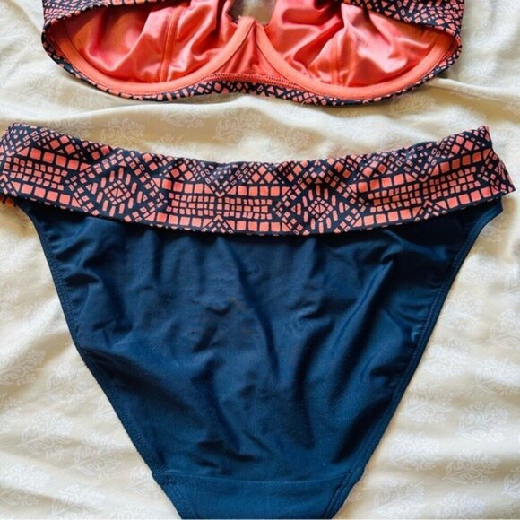 Bravissimo SW335 Paphos Bikini Set – Size 30GG (Top) XS (Bottom) in Coral Print - Picture 5 of 13